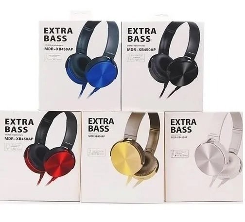 Producto - Auricular  Vincha Manos Libres EXTRA BASS DATA con cable