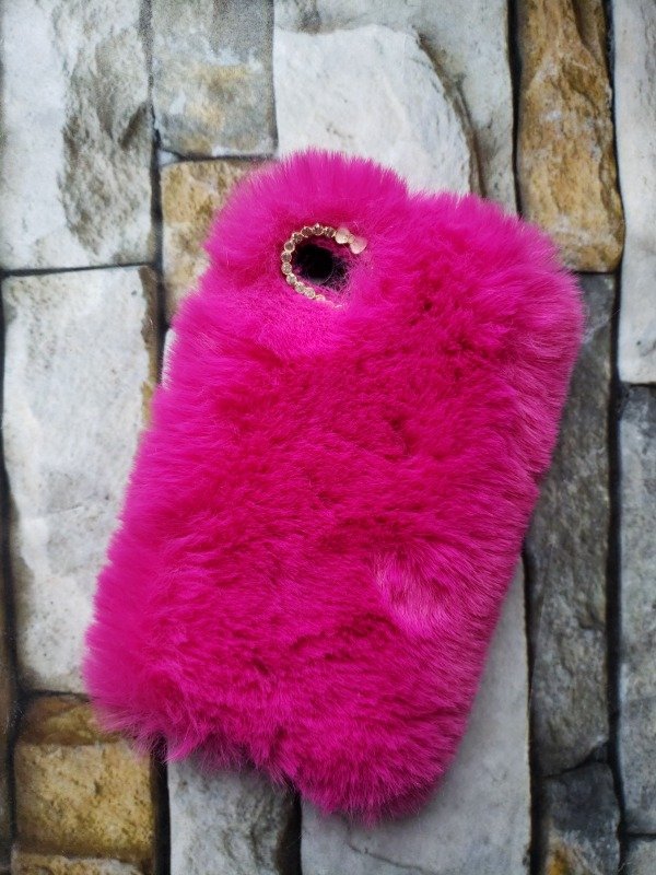 Producto - Funda tpu peluche Iphone 7/8 fucsia
