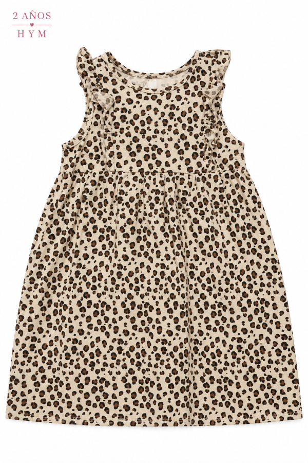 Producto - Vestido animal print con volados H y M - 0