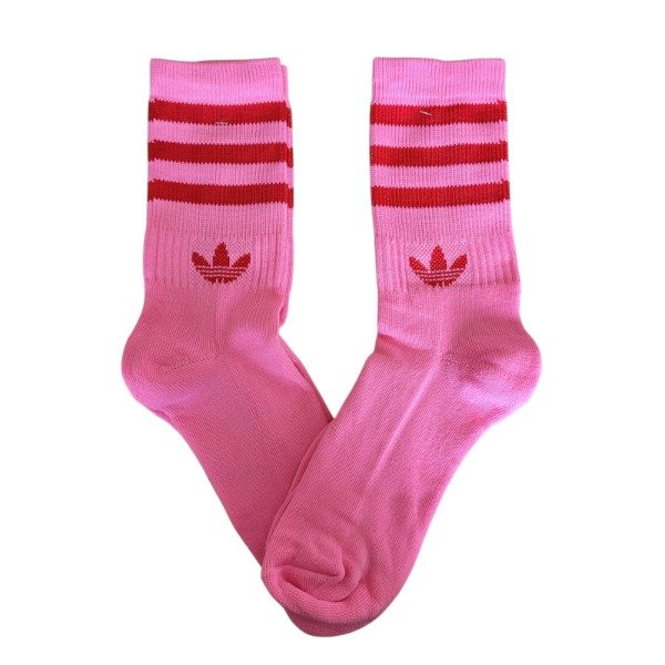 Producto - Adidas toalla rosa rayas rojas