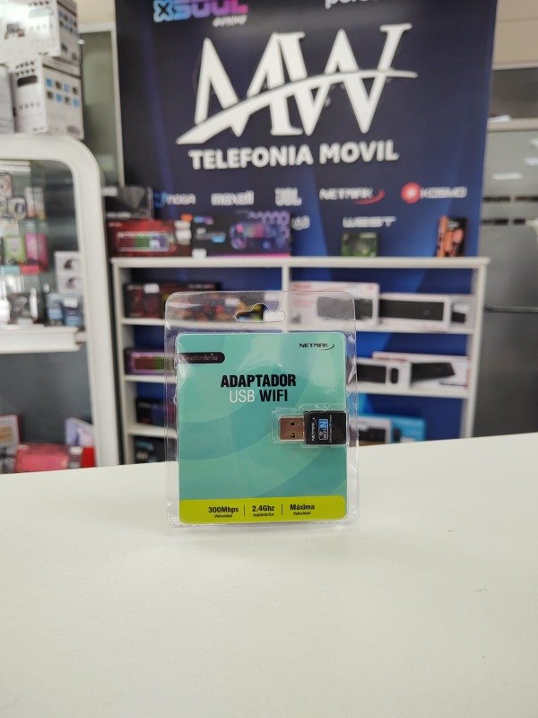 Producto - Adaptador Usb WiFi 300 Mbps Netmak NM-CS300