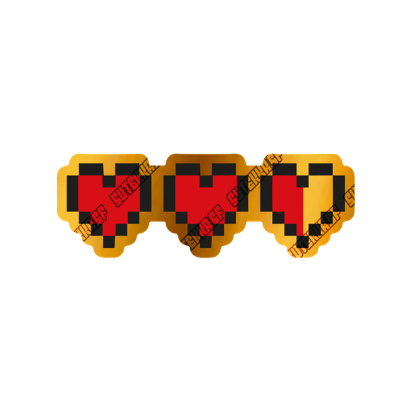 Producto - Corazones Minecraft - Dorado
