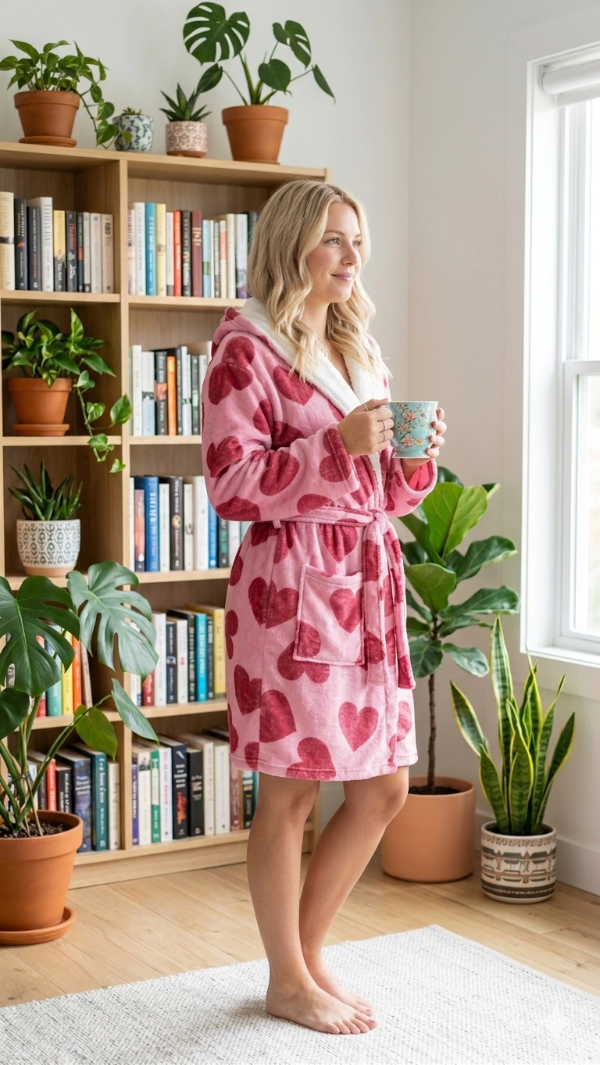 Producto - Bata corazón polar soft