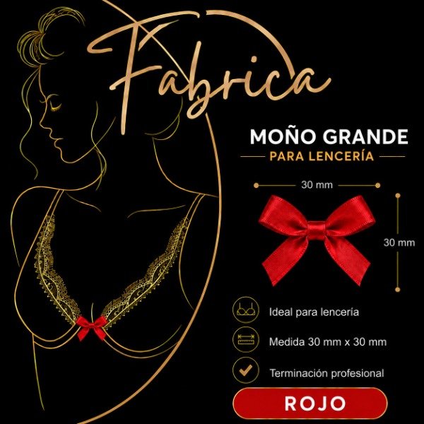 Producto - Moño Grande Rojo (1 unidad)