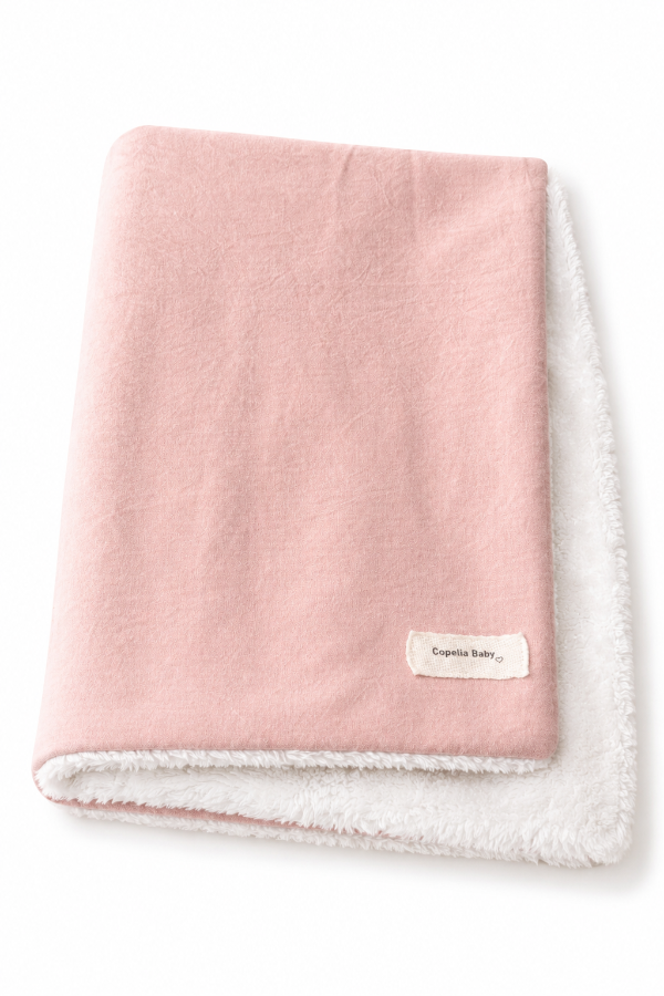 Producto - Mantas de Tusor y corderito Rosa
