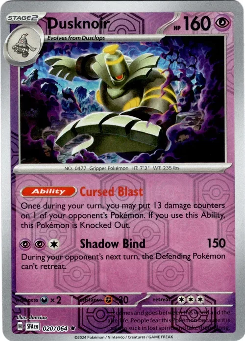 Producto - Dusknoir - 020/064 - Shrouded Fable - Reverse Holo