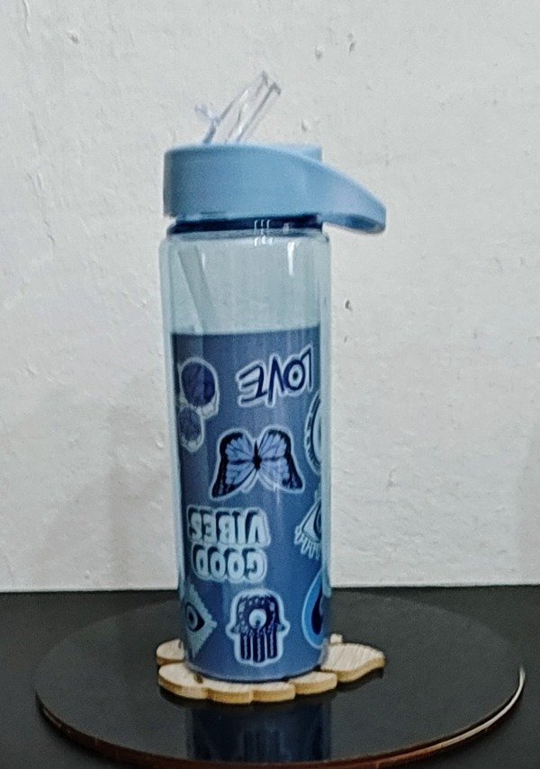 Producto - Botella Sticker 750 cc Celeste
