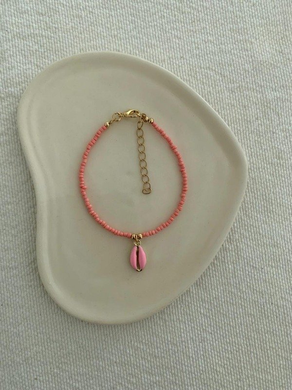 Producto - Tobillera caracol rosa