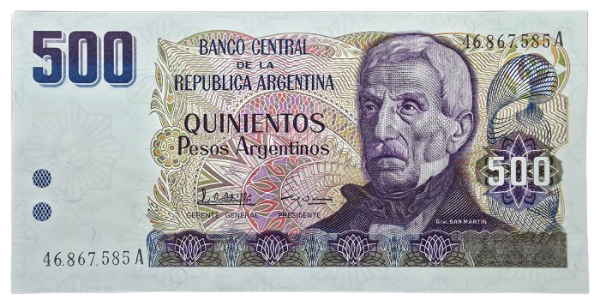 Producto - 500 Pesos Argentinos (López-García Vázquez) Bott.2626a Unc