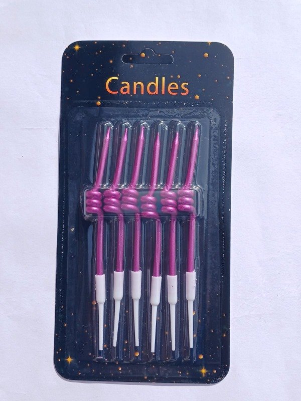 Producto - Vela Metalizada Resorte Fucsia