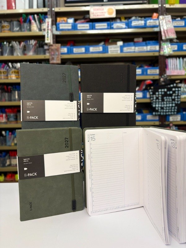 Producto - Agenda Diara Encuadernada R8 15x21cm - "B-Pack" "Mundo Fw" - 0
