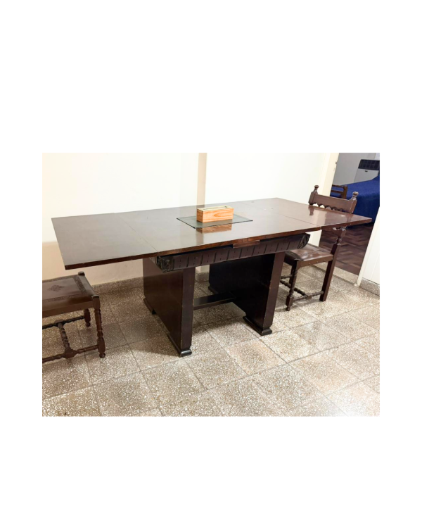 Producto - Mesa extensible de caoba	/ 204x95