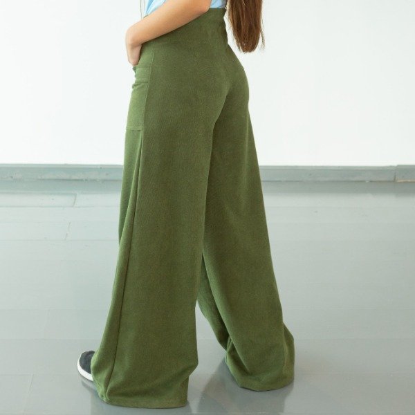 Producto - PALAZO HEMEROCALIZ CORDEROY VERDE