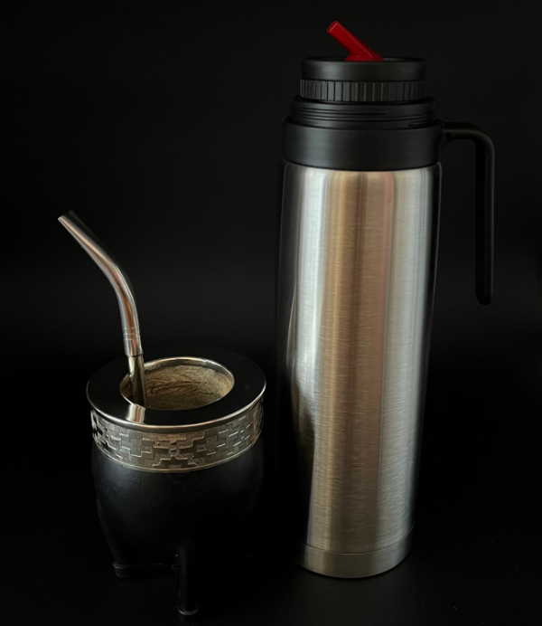 Producto - SET DE MATE IMPERIAL  + BOMBILLA + TERMO MEDIA MANIJA