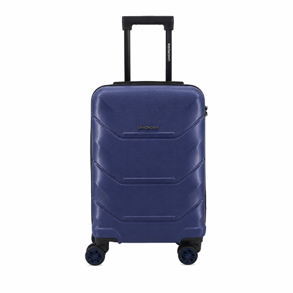 Producto - Valija Carry on azul con fuelle Unicross