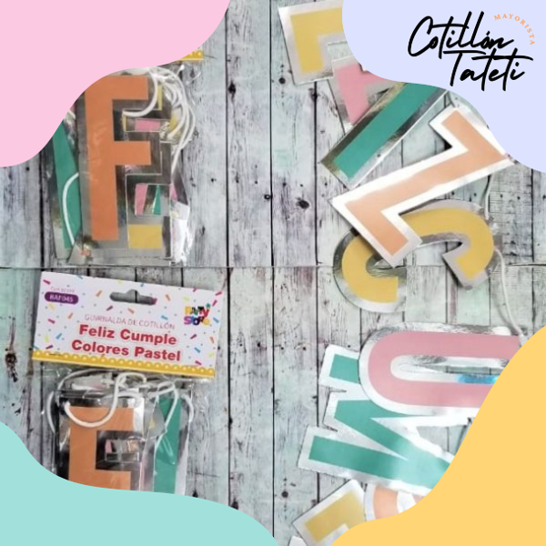 Producto - FELIZ CUMPLE PASTEL - 110CM