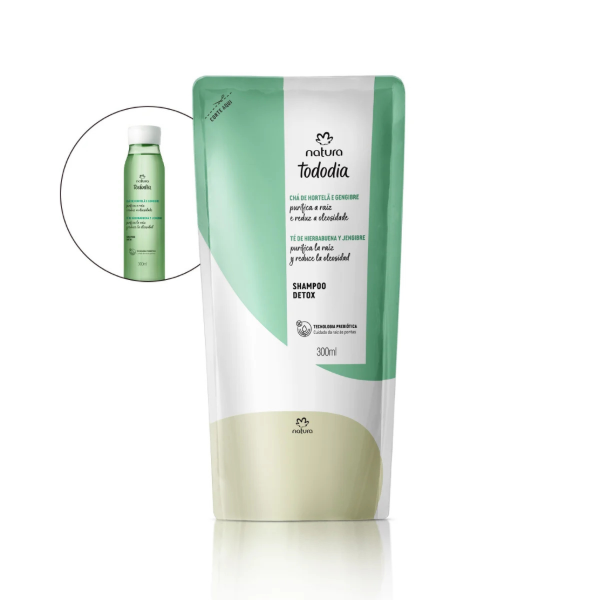 Producto - Rep/Shampoo detox Te de hiervabuena y jengibre