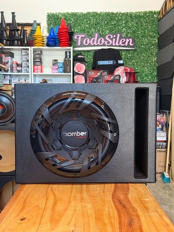 Producto - SUBWOOFER BOMBER CARBÓN 12" 250RMS BOBINA SIMPLE 4 OHMS CON CAJON