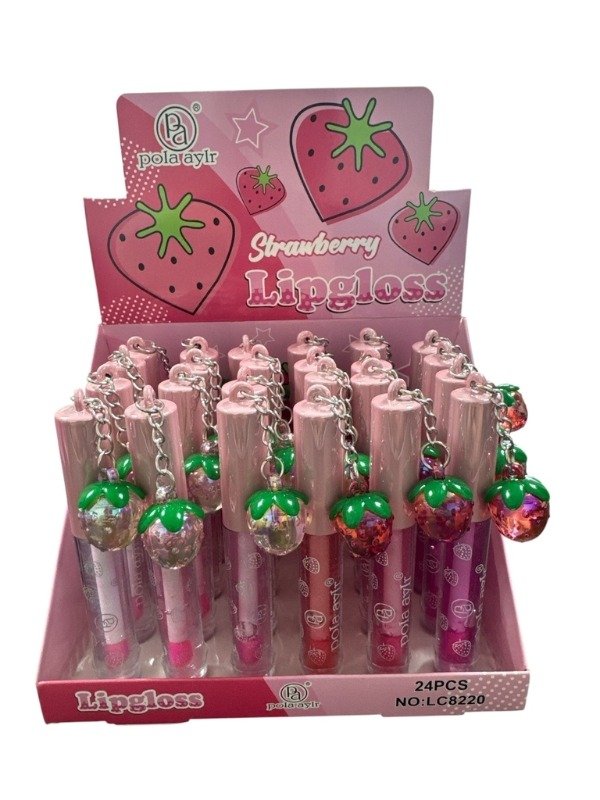 Producto - POLA AYLR LIP GLOSS LLAVERO FRUTILLA