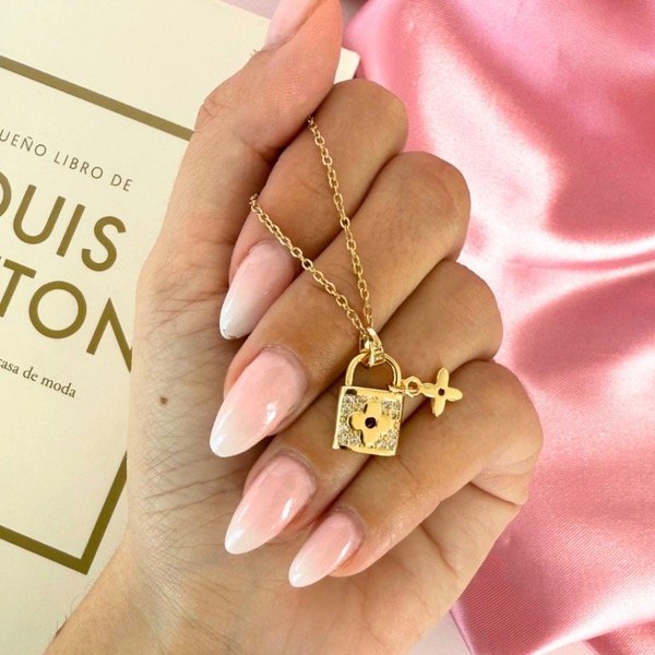 Producto - Collar Dije candadito Oro