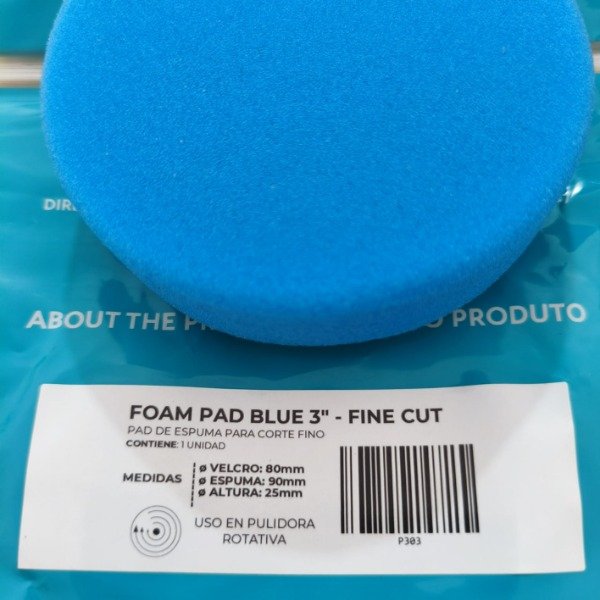 Producto - Pad Espuma Azul 3   Corte Fino Pro Tools P303