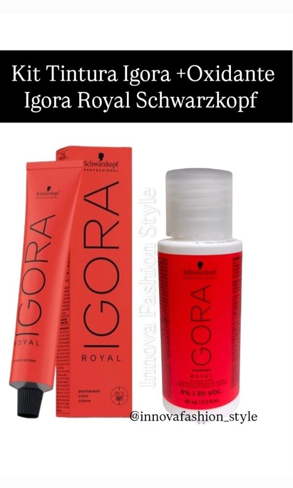 Producto - Kit Tintura + Oxidante Igora Royal Schwarzkopf