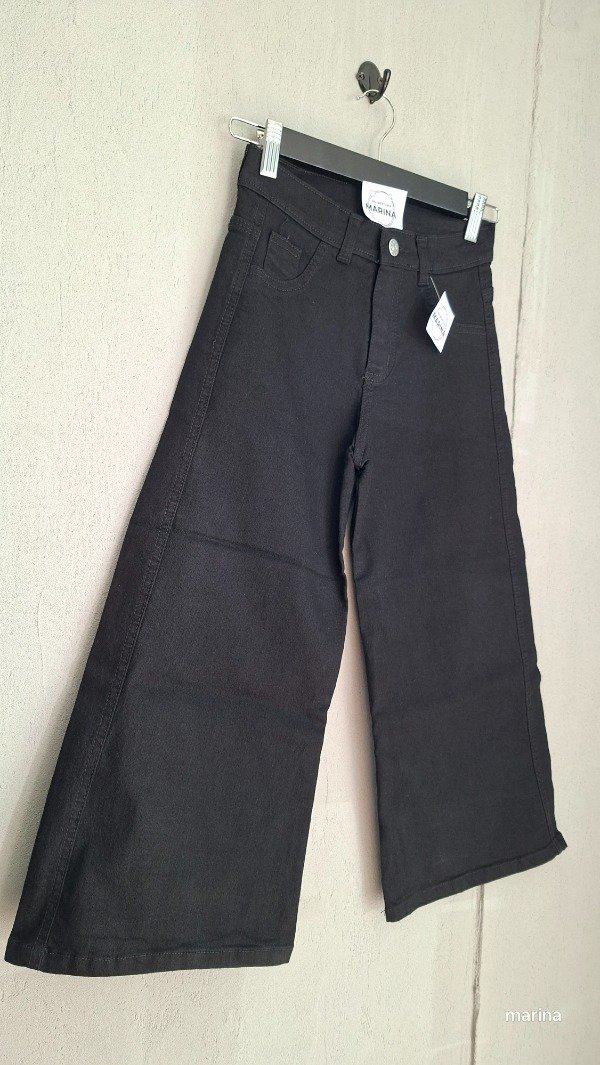 Producto - Wide leg elastizado Negro - 0