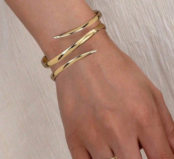 Producto - BRAZALETE EVA PLATEADO Y DORADO - 0