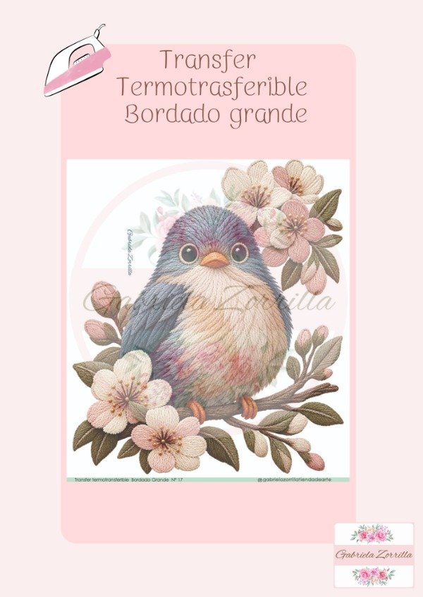 Producto - Transfer Termo bordado grande 17