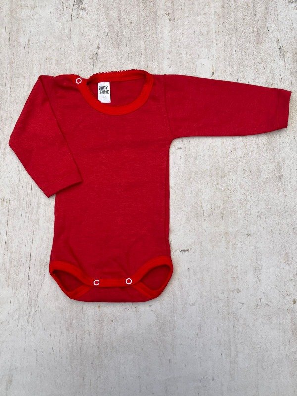 Producto - Body picot rojo liso 0/24M (x3 y x4 unid) - 0