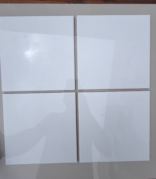 Producto - Cerámica Blanca Brillante 20x20 Revestimiento de Pared