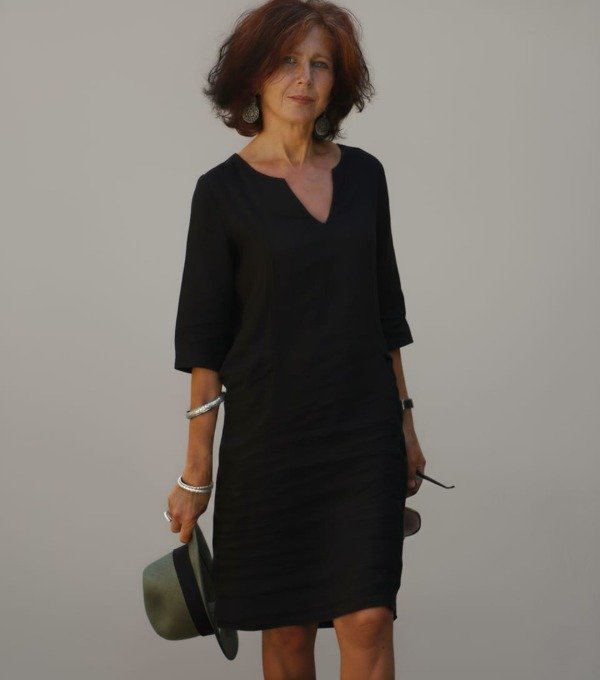 Producto - Vestido Manga 3/4 de Lino - 1