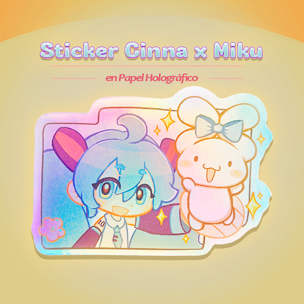 Producto - Miku c/Cinna en mano (holo)