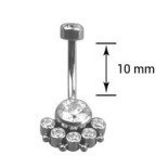 Producto - Tit. Ombligo. Navel Pétalos. 10mm