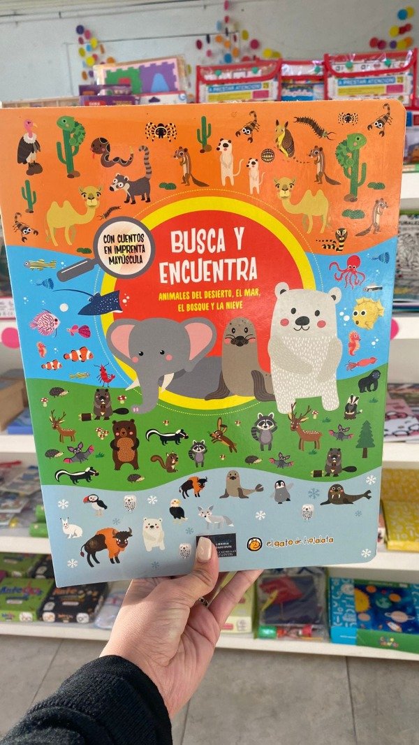 Producto - Libro "Busca y encuentra" con cuentos en imprenta mayúscula