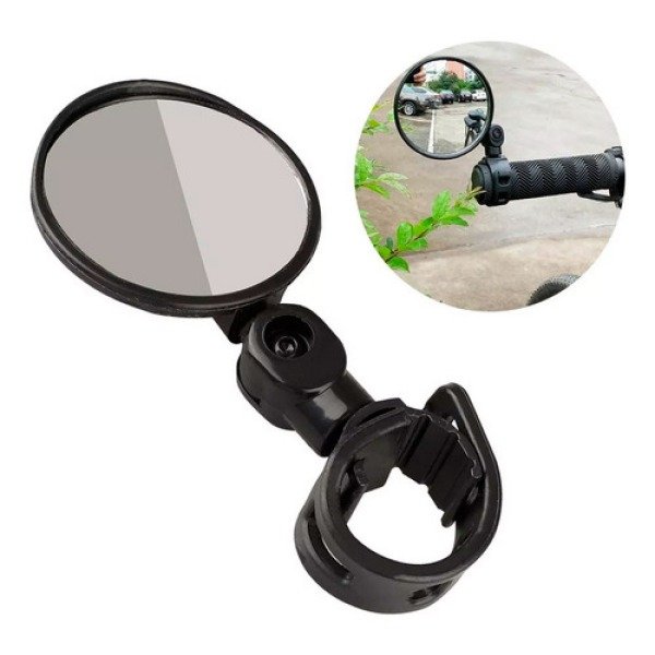 Producto - Espejo Bicicleta Redondo Giratorio 360 Abrazadera Ajustable