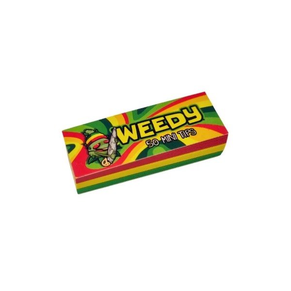 Producto - Filtros Weedy Mini Tips Multicolor Rastafari