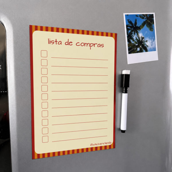 Producto - Lista de compras imantado rayas - 0