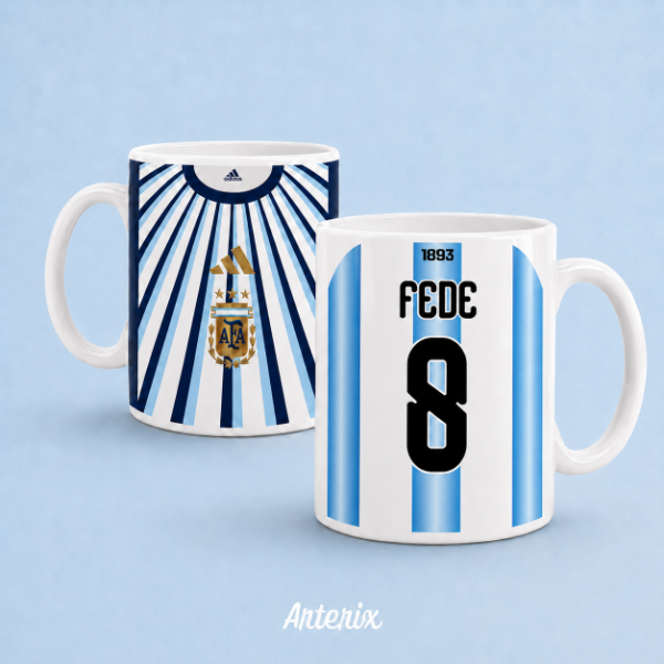 Producto - Dúo de tazas Argentina - Pre Match + Titular personalizada - 0