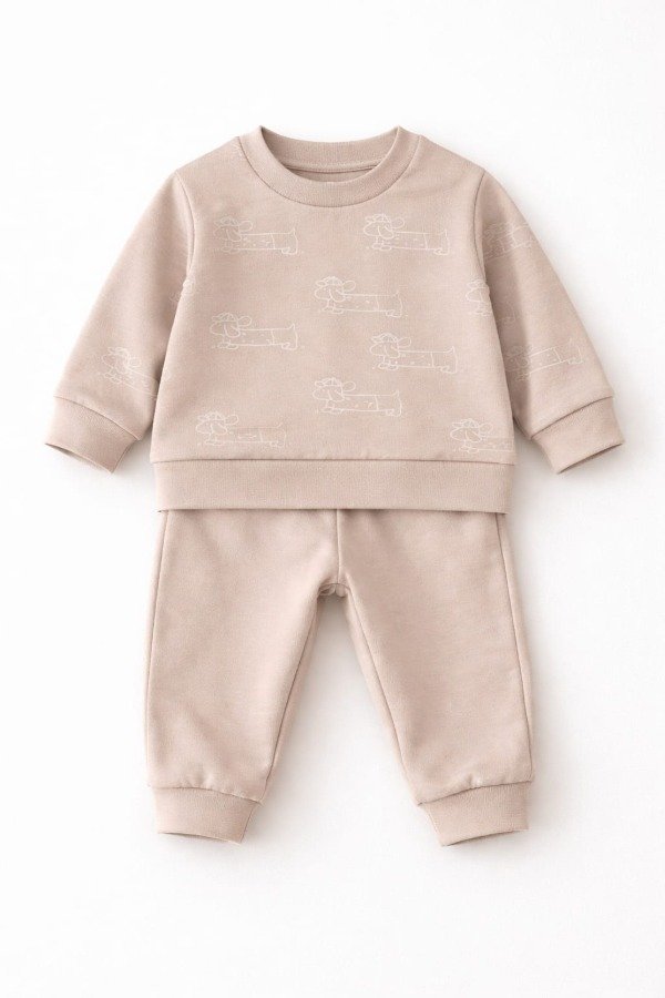 Producto - ARTICULO 810 - MINI CONJUNTOS DE JOGGING RUSTICO ESTAMPA SALCHISS