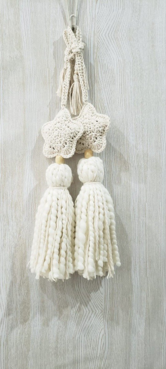 Producto - Sujeta cortina estrellas tejidas x 2