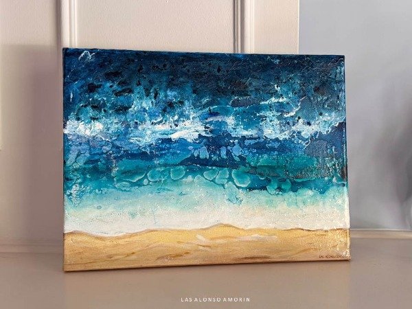 Producto - Obra TRIPTICO PLAYAS 120x30cm - 4