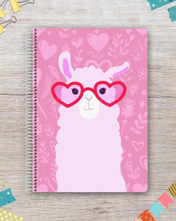 Producto - Cuaderno A4 tapa rígida plástica 50h dis. llama cool