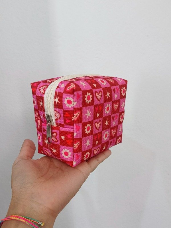 Producto - Neceser mini box Ajedrez floral