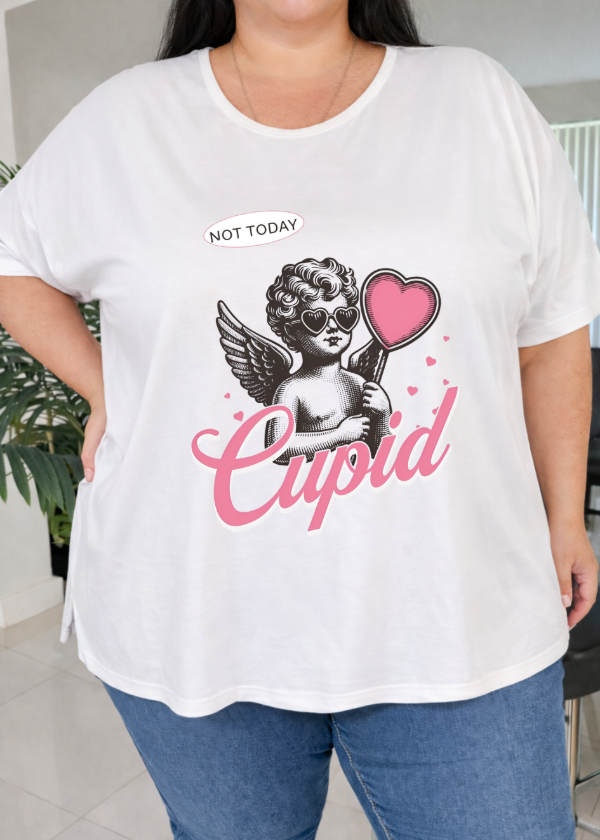 Producto - Remeron Oversize Tajo Blanco (Cupido Rosa)