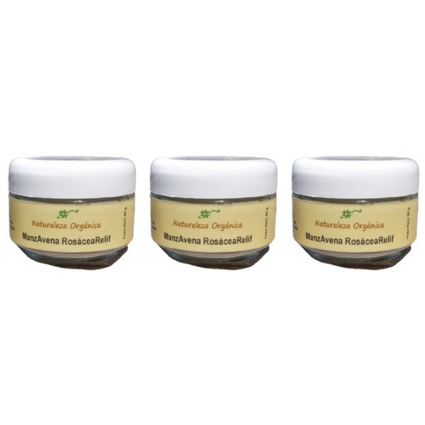 Producto - Pack de 3 Cremas ManzAvena Rosácea Relief - 150 g Totales