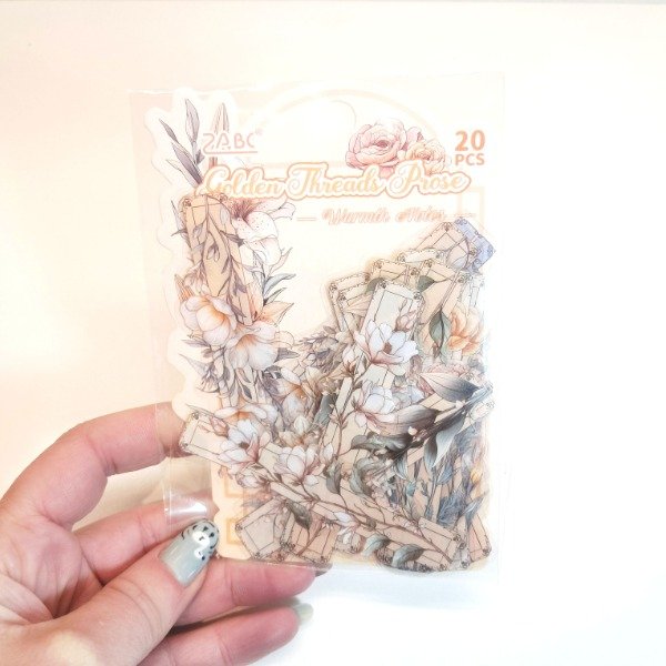 Producto - Sest de 20 stickers - Golden Threads Prose