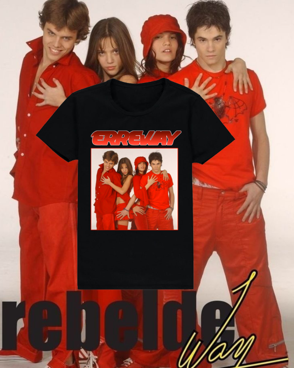 Producto - Remera Erreway estilo vintage negra