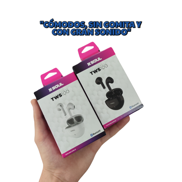 Producto - Auricular Inalambrico TWS100 Soul Sin gomita Comodos y con Gran Sonido