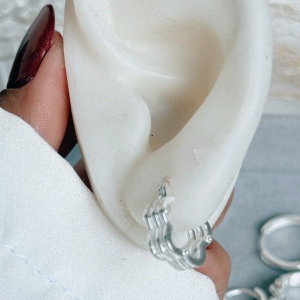 Producto - Aros Argolla Macarena Plata 925